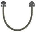Passage de câble DL, pose en applique, longueur 50 cm, Ø extérieur 9 mm / Ø intérieur 7 mm, Gaine en acier inoxydable