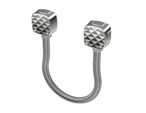 Passage de câble en applique diamètre 13 mm + ressort INOX 40 cm