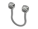 Passage de câble en applique diamètre 13 mm + ressort INOX 40 cm
