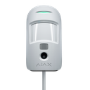 Photodétecteur PIR blanc bidirectionnel filaire Certificat de grade 2 Protocole Fibra Envoi d'images jusqu'à VGA (640x480) Jusqu'à 5 images par détection Immunité aux animaux domestique / Portée de détection 12 m