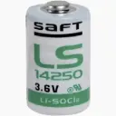 Pile lithium 1/2 AA - 3,6 V 1 200 mA