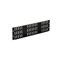Plaque ajourée en acier noir 19", 3U Plaque ajourée en acier