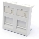 Plastron PLAT EXCEL 45x45 2 PORT BLANC