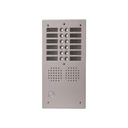 Platine aluminium HAUT-RISQUE audio 12 appels 2 rangées
