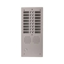 Platine aluminium HAUT-RISQUE audio 16 appels 2 rangées
