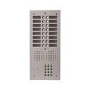 Platine aluminium HAUT-RISQUE audio 16 appels 2 rangées avec clavier