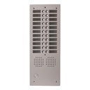 Platine aluminium HAUT-RISQUE audio 22 appels 2 rangées