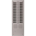 Platine aluminium HAUT-RISQUE audio 28 appels 2 rangées