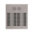 Platine aluminium HAUT-RISQUE audio 40 appels 4 rangées