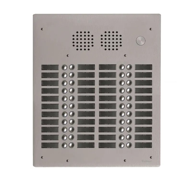 Platine aluminium HAUT-RISQUE audio 44 appels 4 rangées