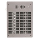 Platine aluminium HAUT-RISQUE audio 56 appels 4 rangées