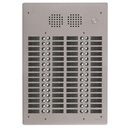 Platine aluminium HAUT-RISQUE audio 60 appels 4 rangées