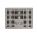 Platine aluminium HAUT-RISQUE audio 72 appels 4 rangées