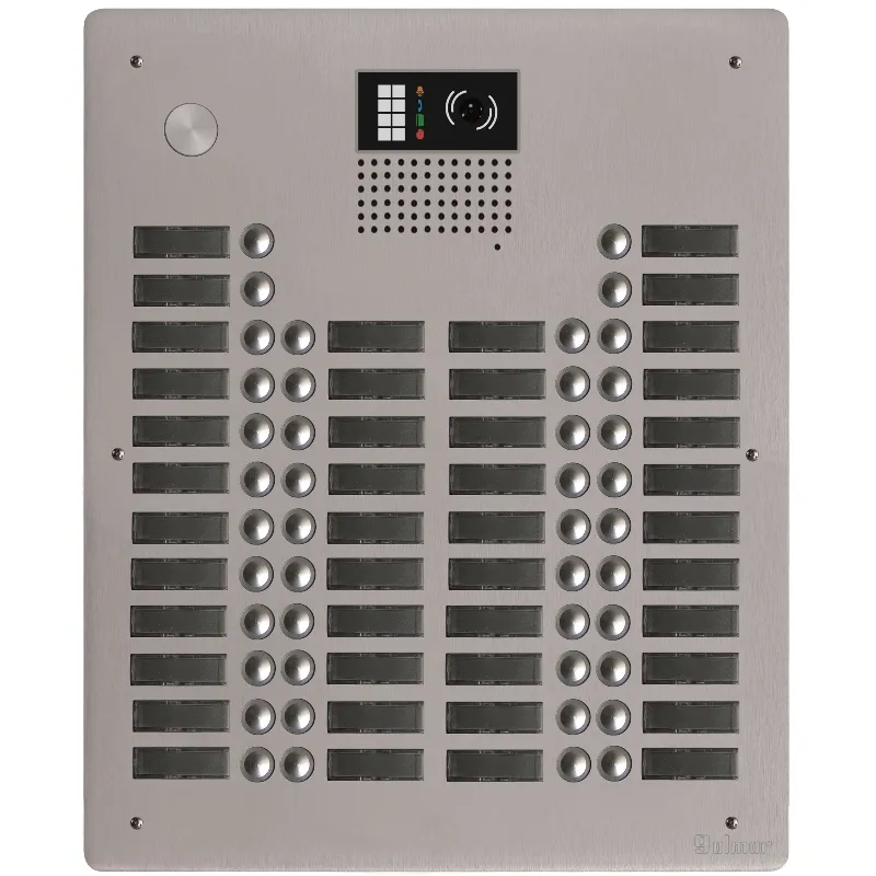 Platine aluminium HAUT-RISQUE audio/vidéo  (GB2)  44 boutons 4 rangées 