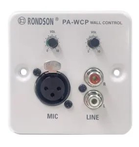 Platine d'animation murale 2 canaux avec prise RCA et Fiche XLR