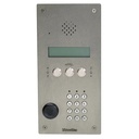 Platine digitale à défilement de noms inox 2.5 mm audio (1+N) avec clavier d'appel direct - gérée par HEXAWEB (HEXACT) 