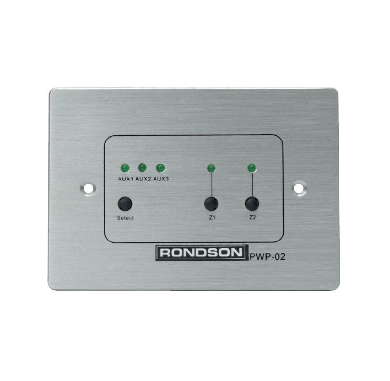 Platine murale sélection 2 zones / 3 AUX (AAM 6/2) Platine murale