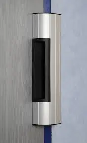 Poignée ventouse 400mm - Anodisé Argent satiné - 1 x 300kg - 12/24V DC - Signal NONF - NFS 61-937 - Dimensions: 400 x 105 x 63mm - Préhensible ou hermétique - Raccordement facilité - Poteau technique ouvert clipsable