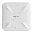 Point d'accès Reyee Wifi 6 802.11AX double bande 2,4 et 5 GHz 802.11a/b/g/n/ac/ax - 3000 Mbps Technologie MIMO - 2 antennes 3 dBi intégrées -160 MHz -1 port Ethernet MultiGigabit + 1 port Gigabit - 0 à 40 ºC Alimentation PoE+