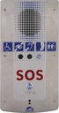 Portier audio Full IP/SIP 1 bouton d'appel et boucle à induction - inscription SOS - alimentation PoE - conforme loi handicap