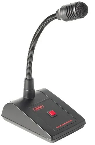 Pupitre micro avec bouton poussoir, XLR mâle (symétrique)