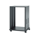 RAck19"20U acier av. vis. & roul. (ss porte ni fond) 560x 460x1000 mm RAck19"20U
