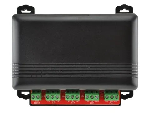 Recepteur radio 4 canaux 15 utilisateurs 12/24v ac/dc