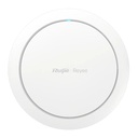 Reyee AP omnidirectionnel Wi-Fi 6 Fréquence 2,4 et 5 GHz / Largeur de canal 160 MHz Prend en charge les performances Wi-Fi 802.11a/b/g/n/ac/ax jusqu'à 3 000 Mbps Antennes MU-MIMO 2x2 en 2,4 GHz, 2x2 en 5 GHz
