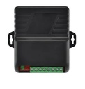 Récepteur radio 433,92 MHz, avec 2 canaux, 15 utilisateurs (par canal), 12/24V AC/DC, portée radio jusqu'à 50 mètres maximum en champ libre
