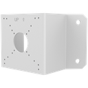 Support angle - Pour caméras UNIVIEW - Adapté pour une utilisation extérieure - Couleur blanche - Passage de cable