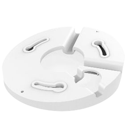 Support de plafond incliné - Pour caméras dome - Apte à un usage intérieur - Couleur blanche - Plastique