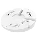 Support de plafond incliné - Pour caméras dome - Apte à un usage intérieur - Couleur blanche - Plastique