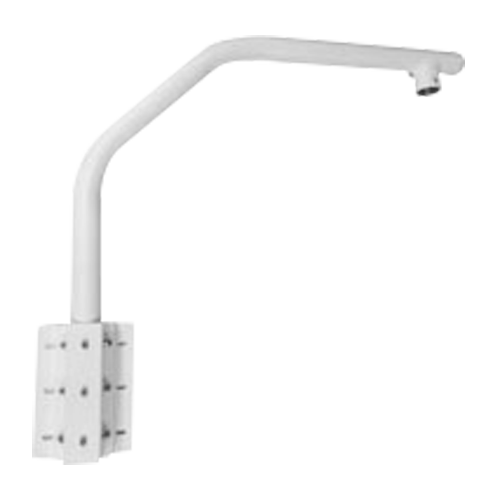Support en cygne - Pour domes motorisées - Adapté pour une utilisation extérieure - Couleur blanche - Passage de cable