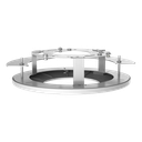 Support encastrable Pour caméras dôme Montage au plafond Couleur blanche Passage de câble