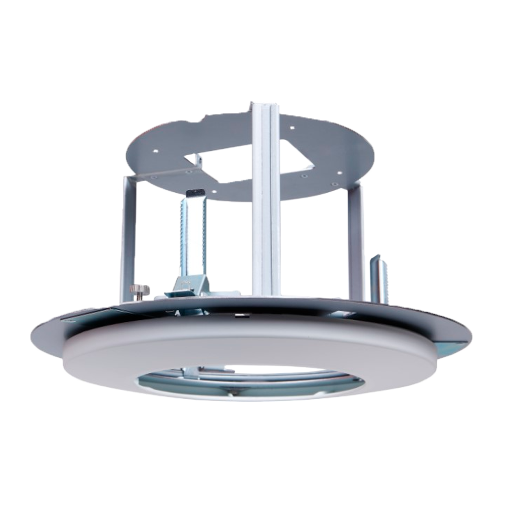 Support encastrable Pour caméras dôme Montage au plafond Passage de câble Couleur blanche