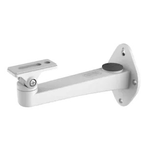 Support mural Pour caméras box et bullet Adapté pour une utilisation extérieure Couleur blanche Compatible avec Hiwatch Hikvision Passage de câble