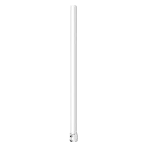 Support plafond - Pour caméras dome - Hauteur 520 mm - Adapté pour une utilisation extérieure - Couleur blanche - Fabriqué en aluminium