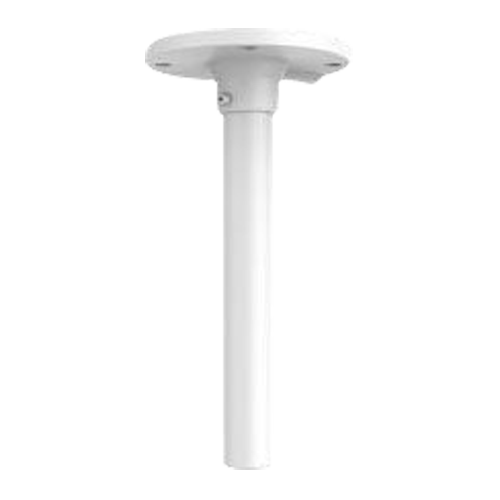 Support plafond - Pour domes motorisées - Adapté pour une utilisation extérieure - Couleur blanche - Passage de cable
