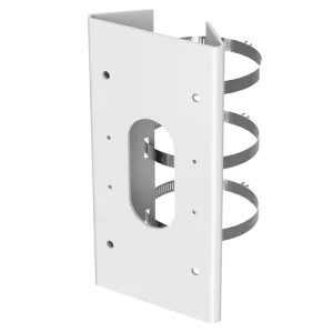 Support poteau - Pour caméras adapté pour utilisation exterieure passage de cable  Couleur blanc 