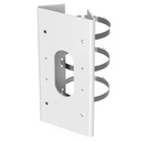Support poteau - Pour caméras adapté pour utilisation exterieure passage de cable  Couleur blanc 