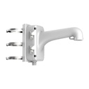 Support pour mât avec boîte de connexion pour dômes motorisés extérieure - Couleur blanche - Passage de câble 240 mm (H) x 170,7 (L) mm x 355.5 (Pr) mm