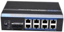 Switch industriel 80-240W 8×1Gb/POE+ & 2×SFP RING - Alimentation 12-48V
