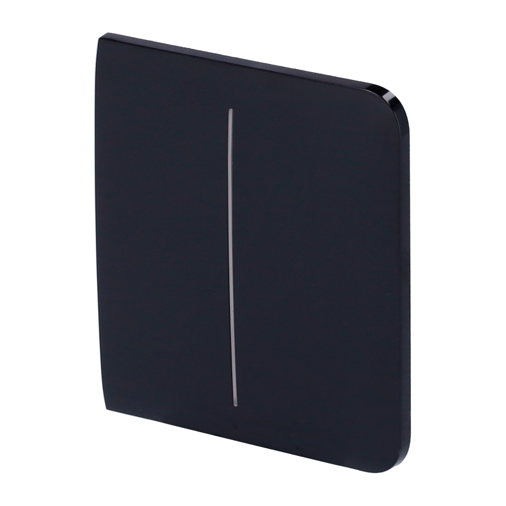 Touche tactile pour interrupteur double éclairage AJA-LIGHTCORE-2G  Rétro-éclairage LED Panneau tactile latéral sans contact Couleur noir