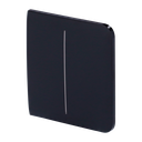 Touche tactile pour interrupteur double éclairage AJA-LIGHTCORE-2G  Rétro-éclairage LED Panneau tactile latéral sans contact Couleur noir