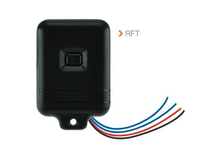 Transmetteur radio 433,92 MHz (activation par contact sec NO) pour RFR, alimentation par pile ou par alimentation externe