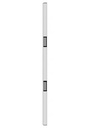 Tube électromagnétique vertical EMT 2,2 m, 2 x 600 lbs (2 x série 300 kg), à rupture de courant, 12 ou 24V DC, éjecteur anti-rémanence intégré à la contreplaque, NF S 61-937