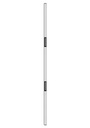 Tube électromagnétique vertical EMT 2,2 m, 2 x 600 lbs (2 x série 300 kg), à rupture de courant, 12 ou 24V DC, 2 contacts inverseurs CO/NO/NF, éjecteur anti-rémanence intégré à la contreplaque, NF S 61-937