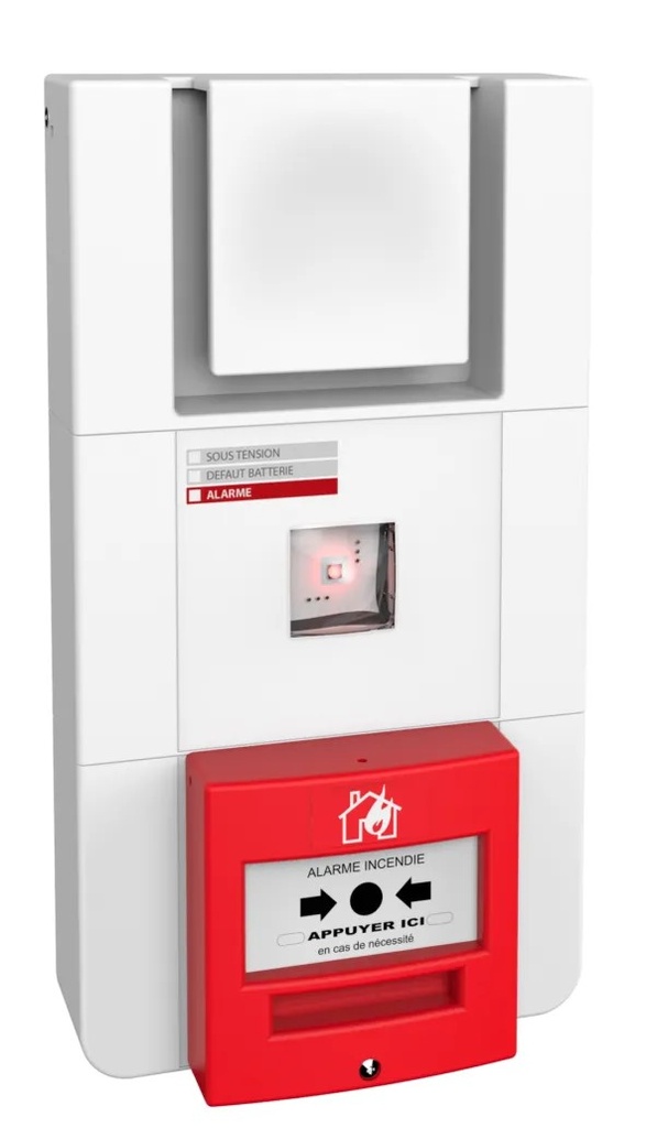 Diffuseur Sonore Lumineux et Déclencheur manuel Secteur + Radio