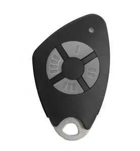 Télécommande 4 canaux bi-technologie MIFARE® DESFire® Light - Noir (colisage 10)