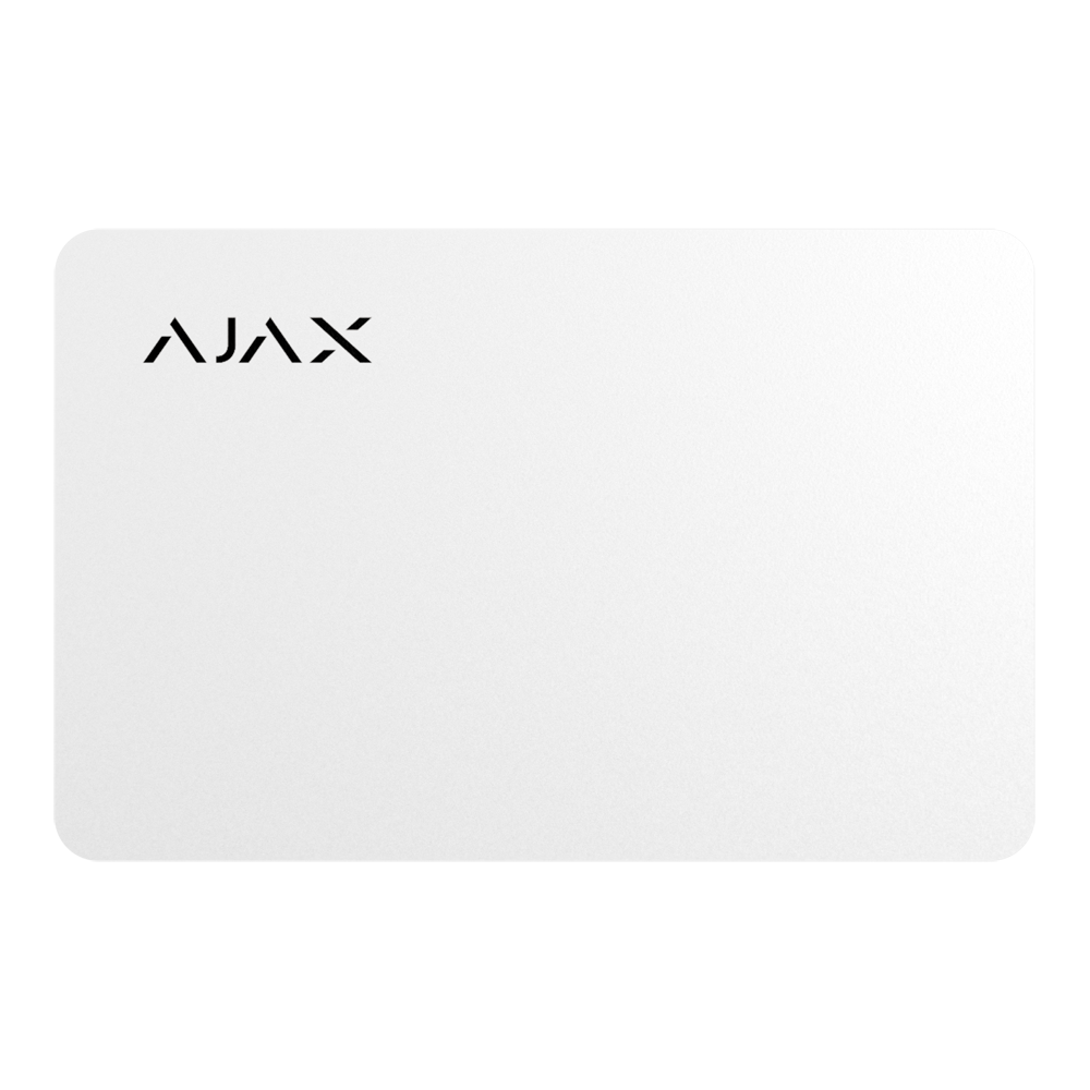 badge blanc  DESFire® 13,56 MHz format carte pour clavier AJAX KeypadPlus